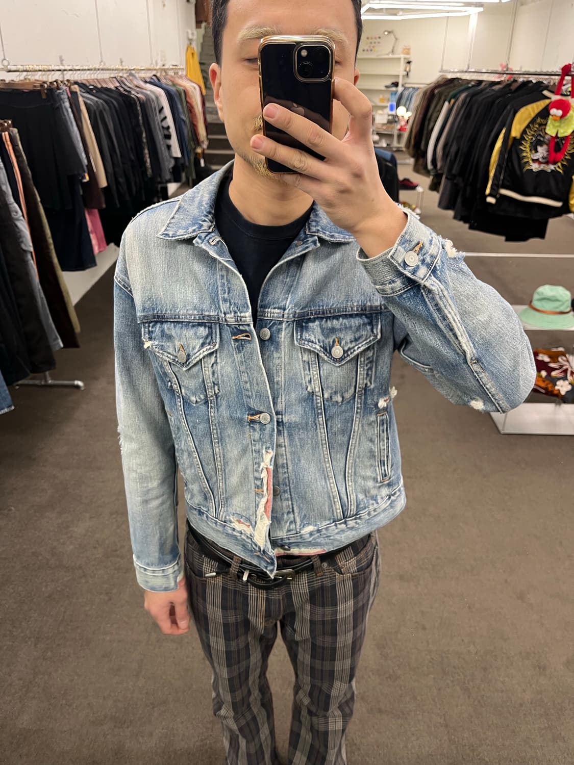 폴로 성조기 데미지 데님 자켓 상품이미지10