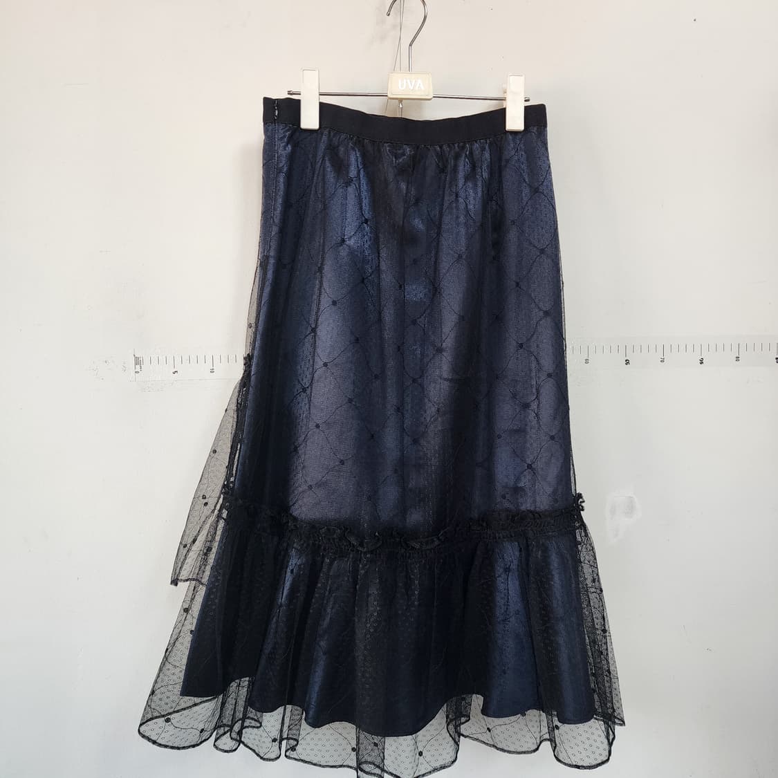 SJSJ 블랙 캉캉 롱 스커트 상품이미지1