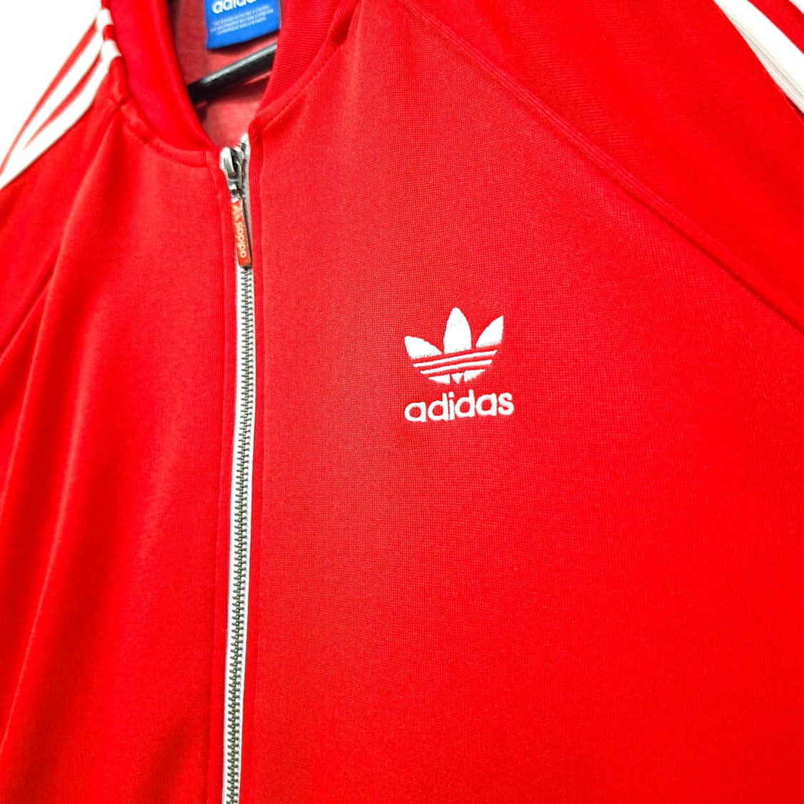 [XL] 아디다스 레드&화이트 오리지널 슈퍼스타 트랙탑 져지 상품이미지4