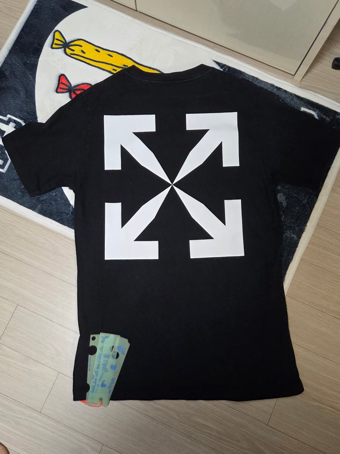 오프화이트 19 f/w 모나리자 티셔츠 블랙 L 상품이미지2