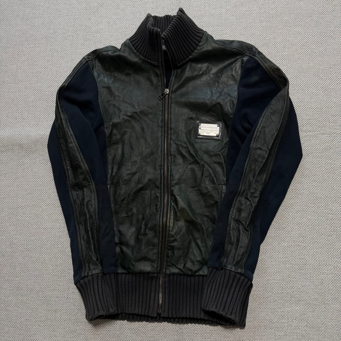 돌체앤가바나 가죽 니트 집업 자켓 상품이미지2