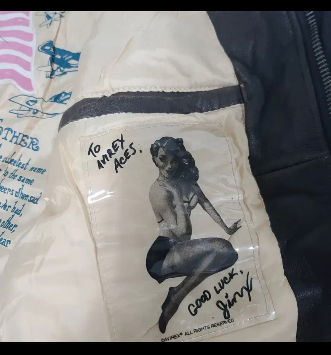 아비렉스 a2 레더자켓 상품이미지8