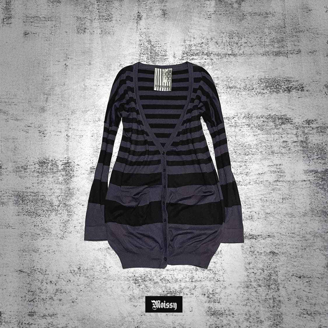 (moussy) 00s punk striped cardigan  상품이미지1