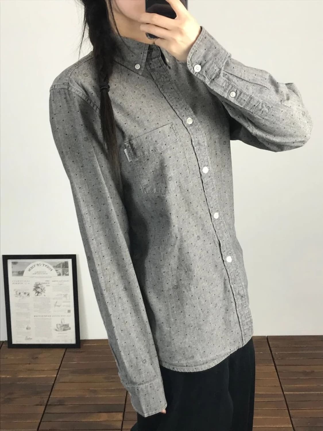 Carhartt WIP Gray Dot Shirt 상품이미지3