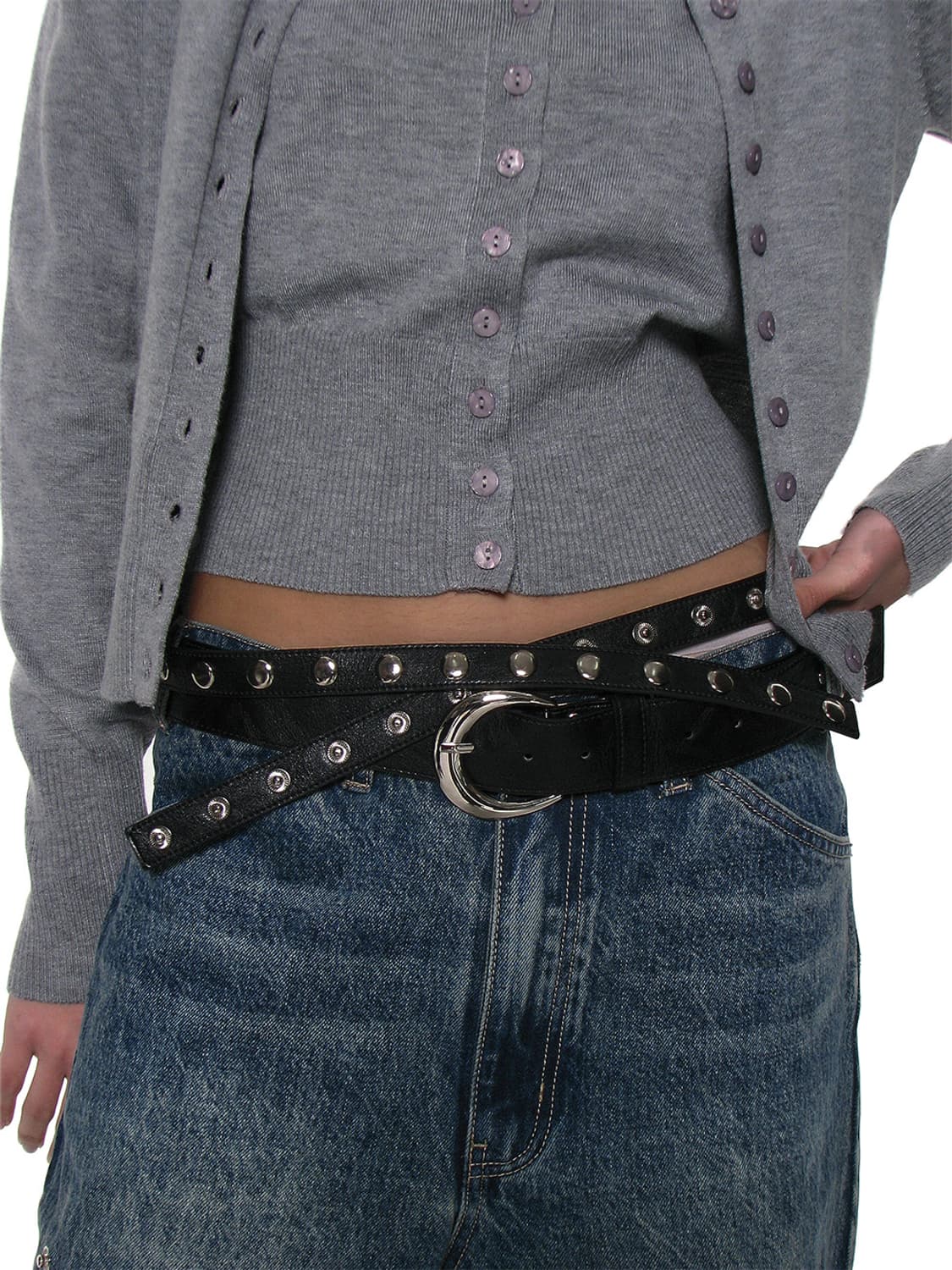 파르티멘토우먼 3way double layered belt 블랙 상품이미지1