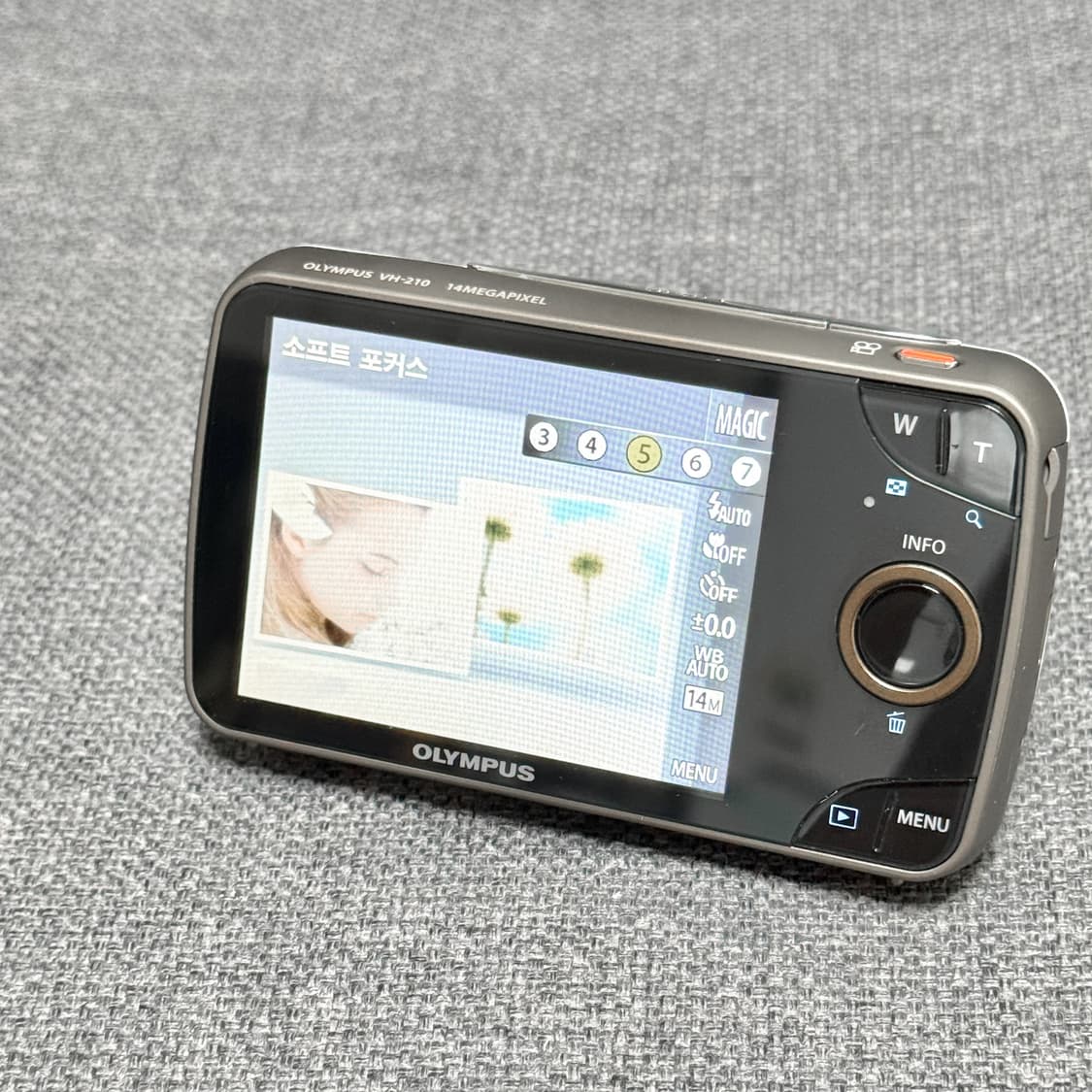 올림푸스 VH-210 화이트 빈티지디카 상품이미지5