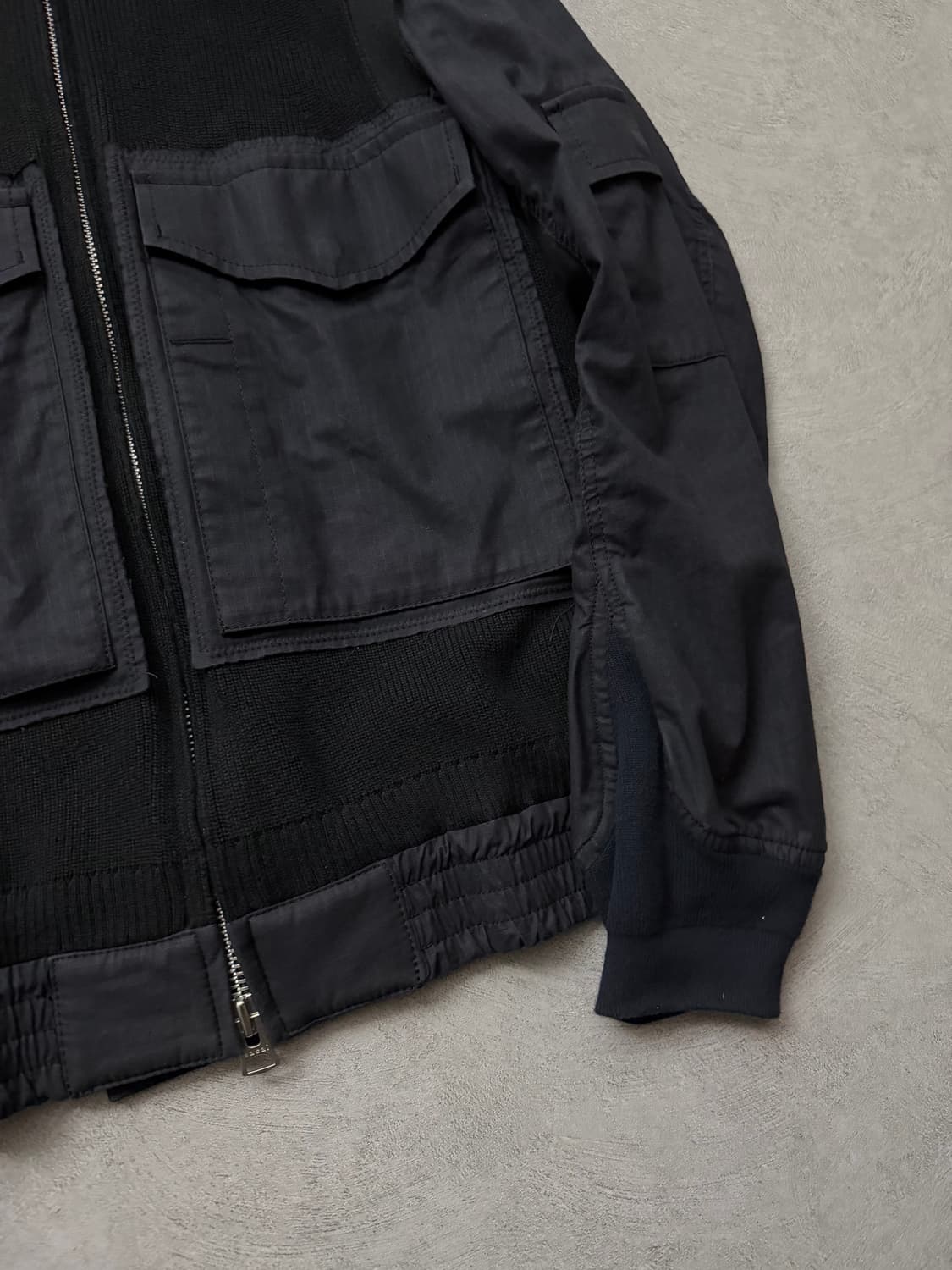 Sacai 니트 믹스 MA-1 하이브리드 자켓 상품이미지5