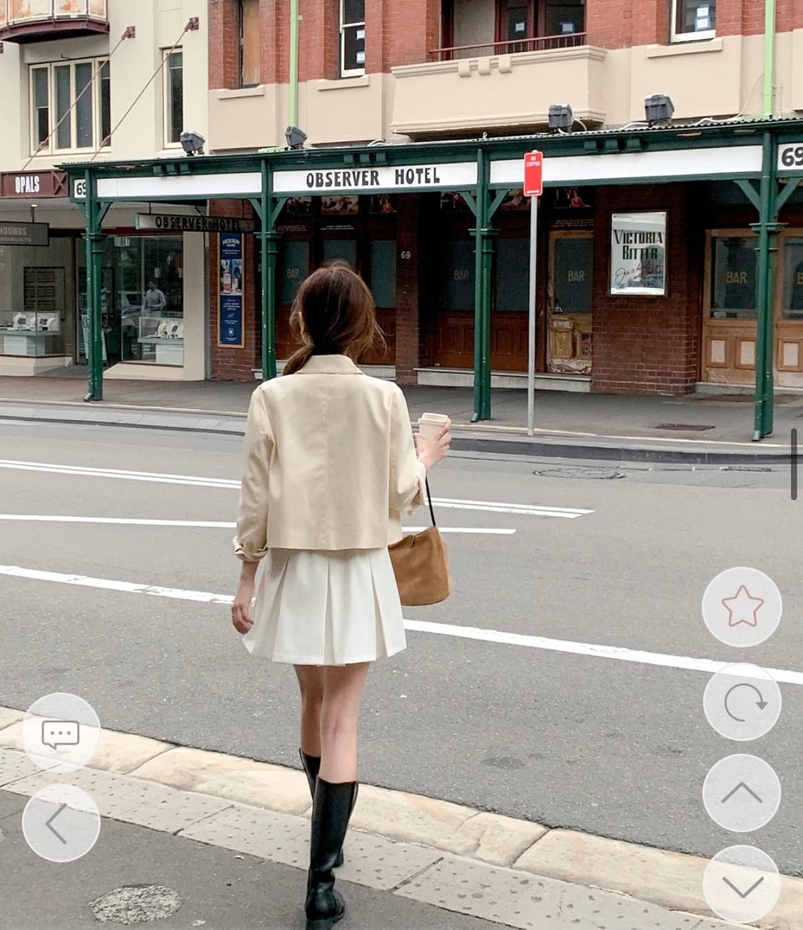 봄자켓 아뜨랑스 하우즈 코튼 카라 긴팔 자켓 상품이미지2