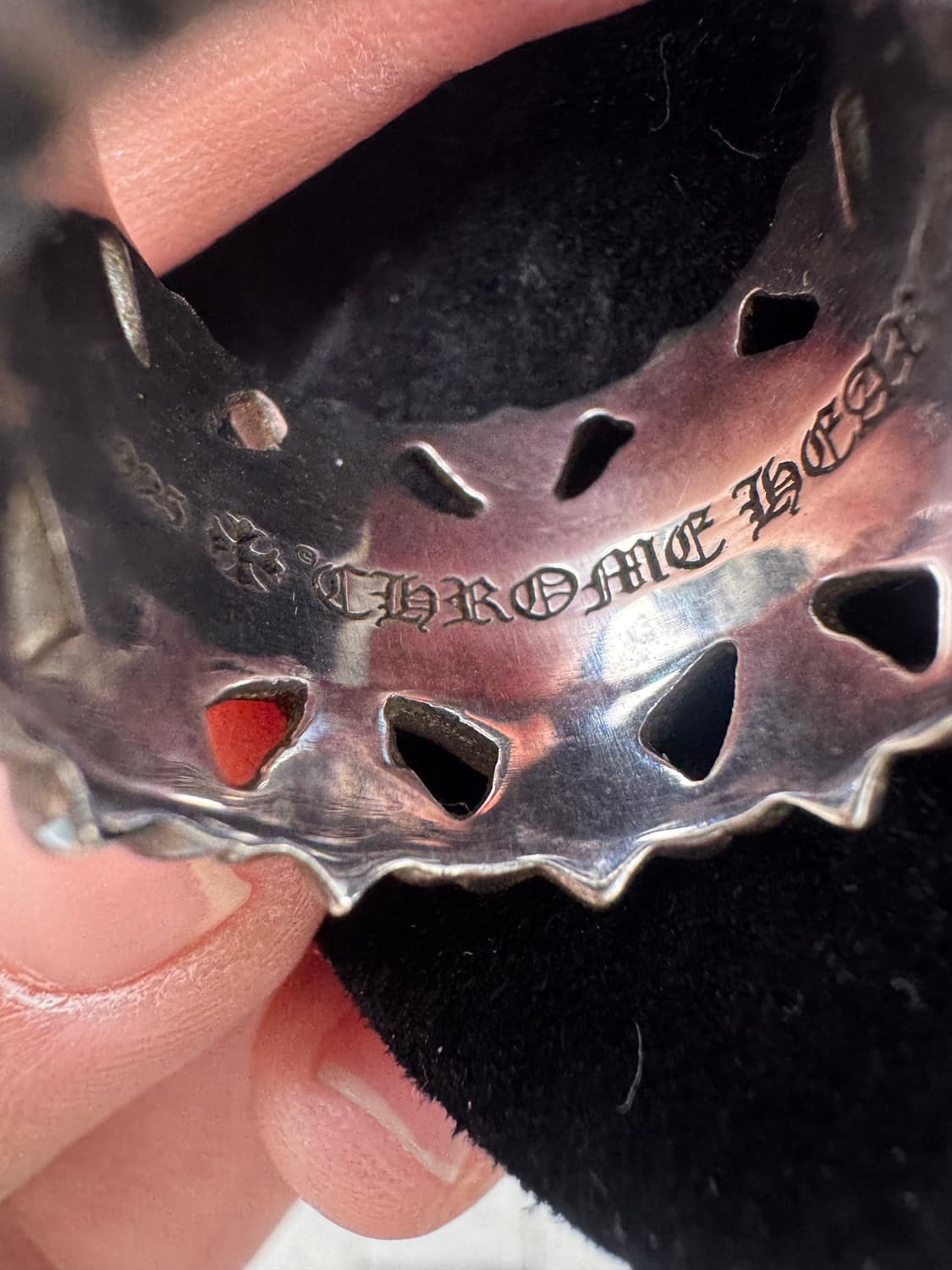 정품 크롬하츠 세메터리링 us9 상품이미지5