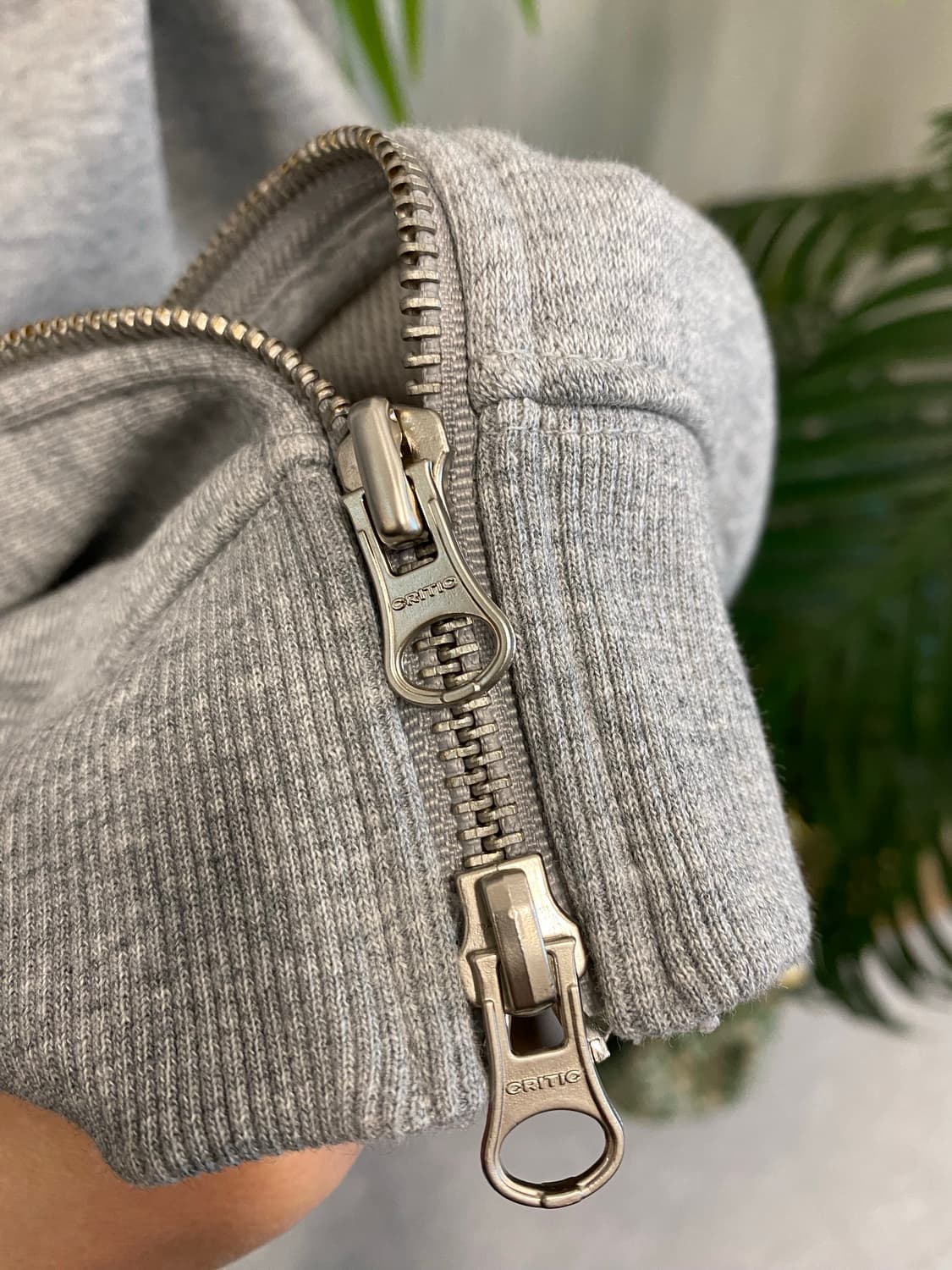 크리틱 웜홀 로고 후디 자켓(그레이) 상품이미지7