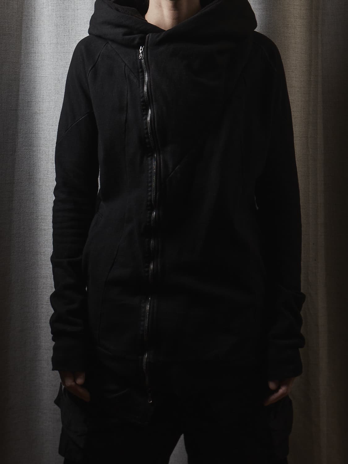 Julius 14fw 사선 코팅 후디 상품이미지7