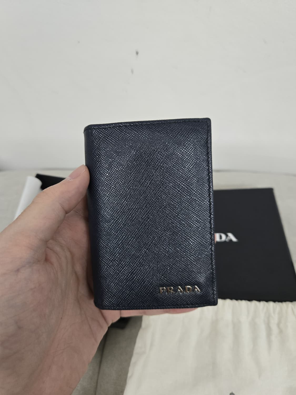 [보증서 정품]프라다 로고 오거나이저 상품이미지1