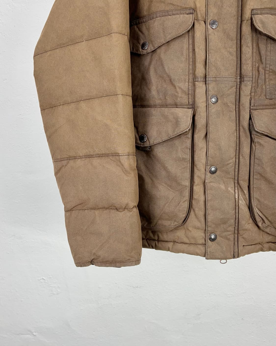 필슨 25fw 브라운 크루저 왁스 다운 퀼팅 패딩 자켓 상품이미지4