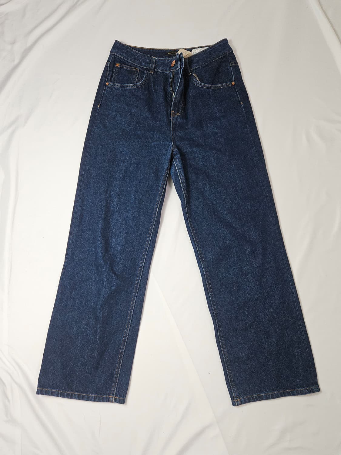 마시모두띠 가죽패치 데님팬츠 청바지 세미와이드 28 상품이미지6