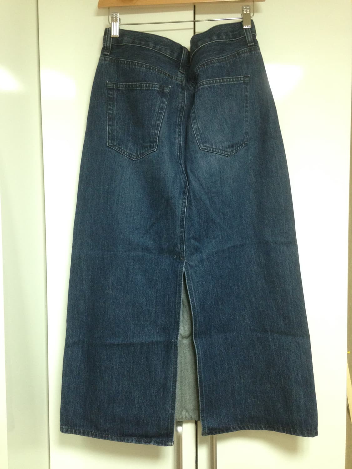 washed denim long skirt  상품이미지2