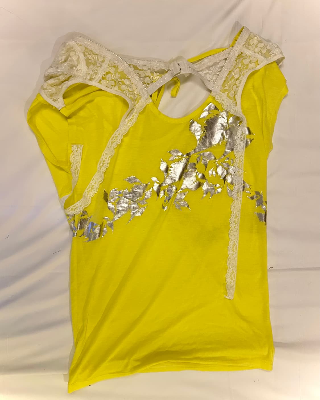Neon yellow langerie top 상품이미지3