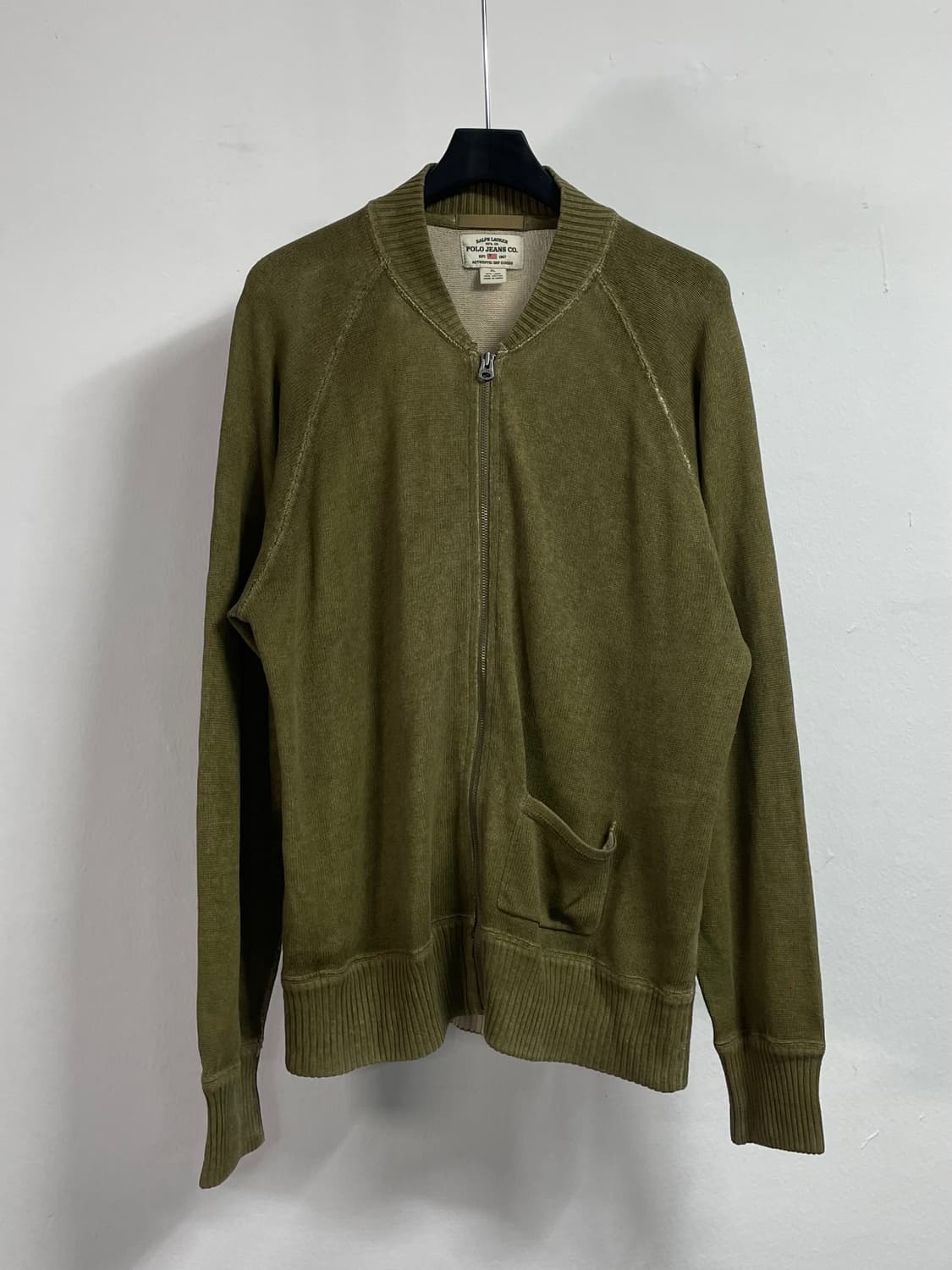 폴로 진스 워시드 니트 집업 (on.541) 상품이미지1