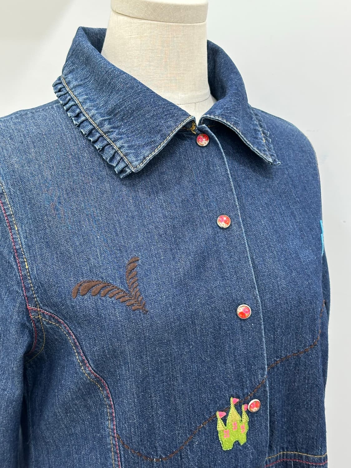 오일릴리 청 원피스 상품이미지7