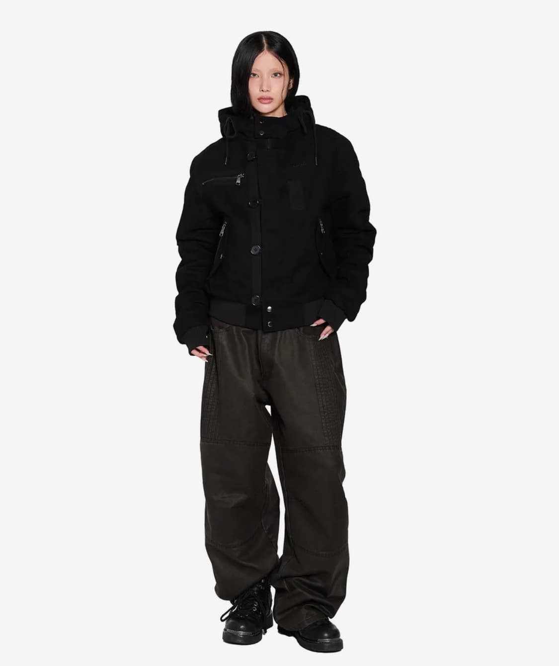 아캄 자켓 Button Placket Cotton Ma-1 Jacket 상품이미지2