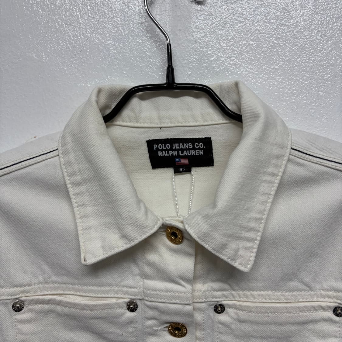 폴로 진스 화이트 데님 자켓 상품이미지3