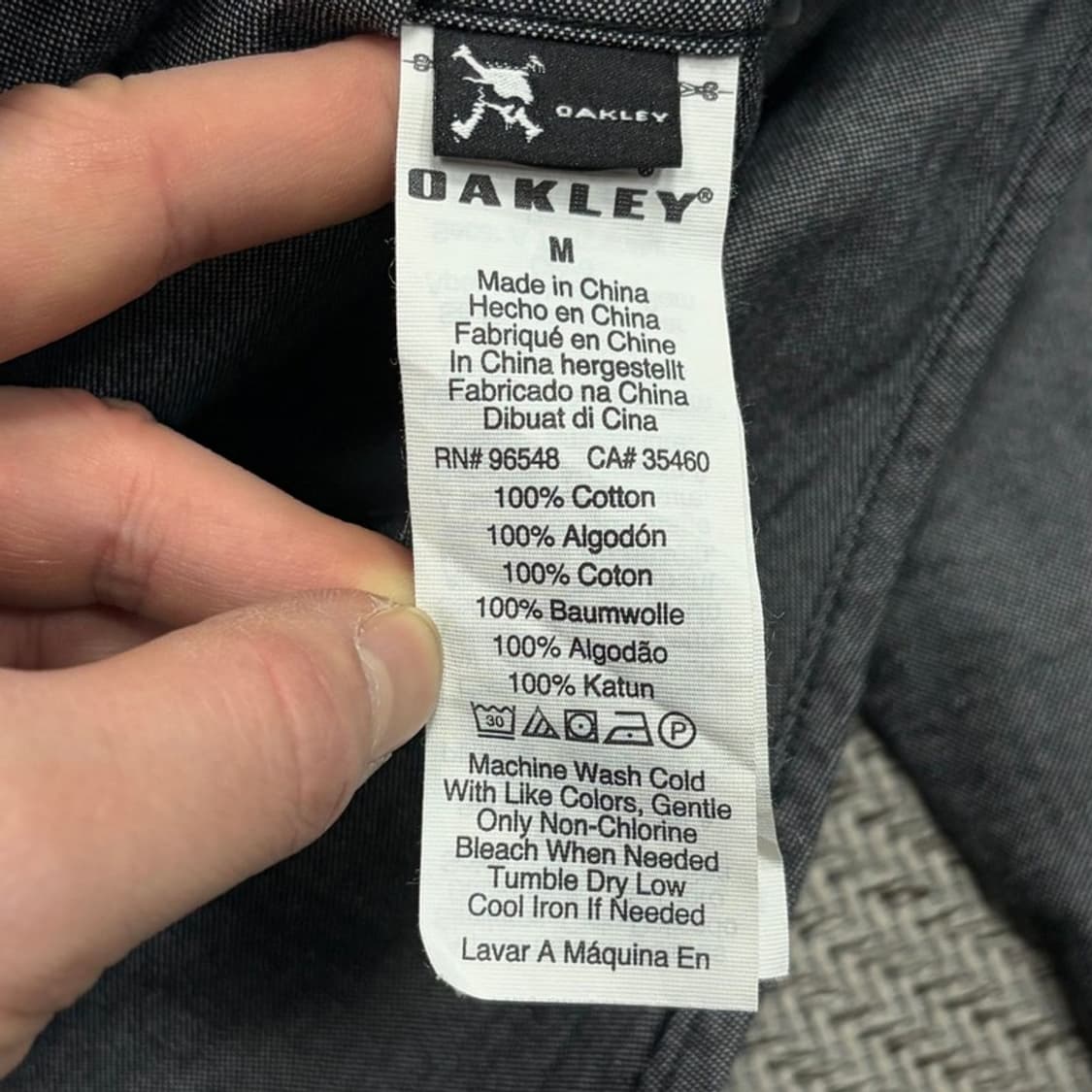 오클리 배색 패널 셔츠 v1857 상품이미지8