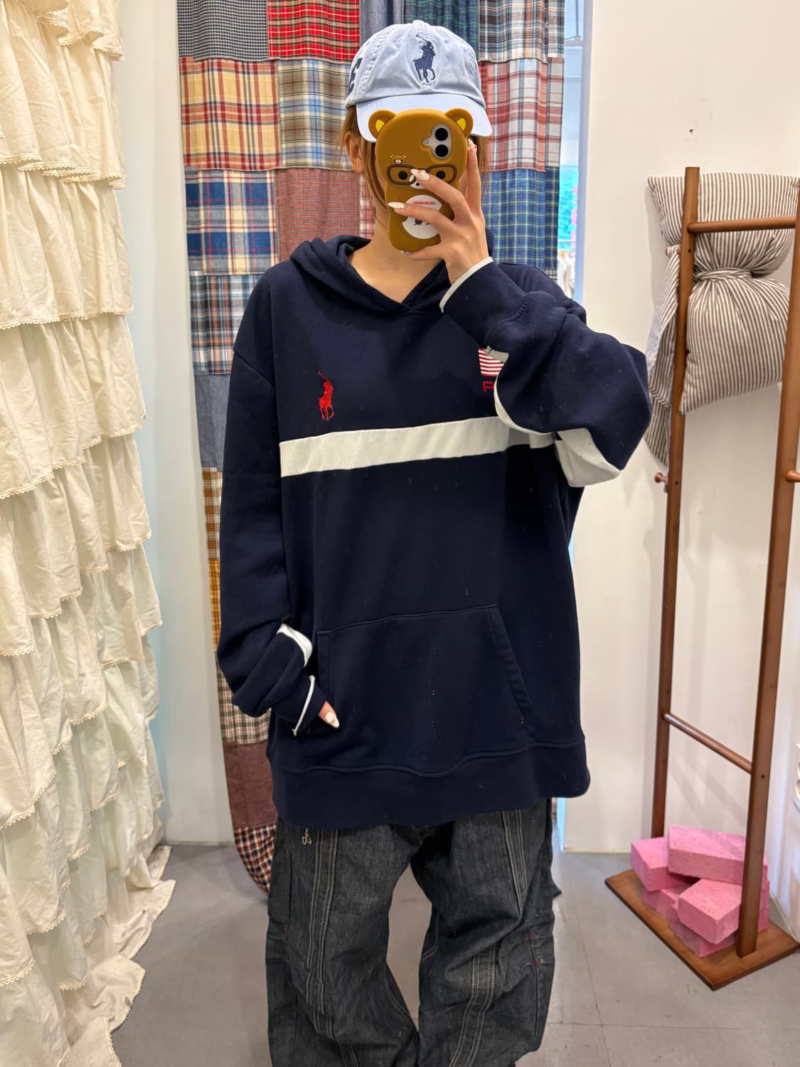 폴로 성조기 후드티 상품이미지2