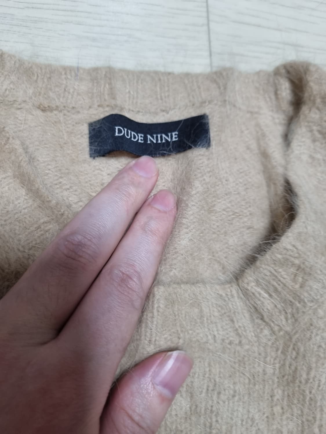 듀드나인  앙고라 니트 m 상품이미지2