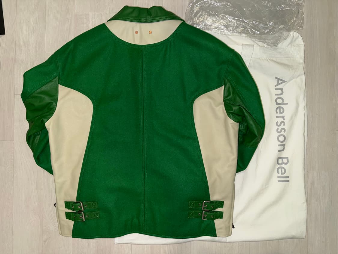 앤더슨벨 모터사이클 레더 바시티 자켓 XL 상품이미지4