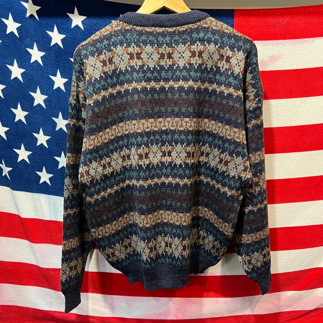 일본 빈티지 패턴 니트 상품이미지2