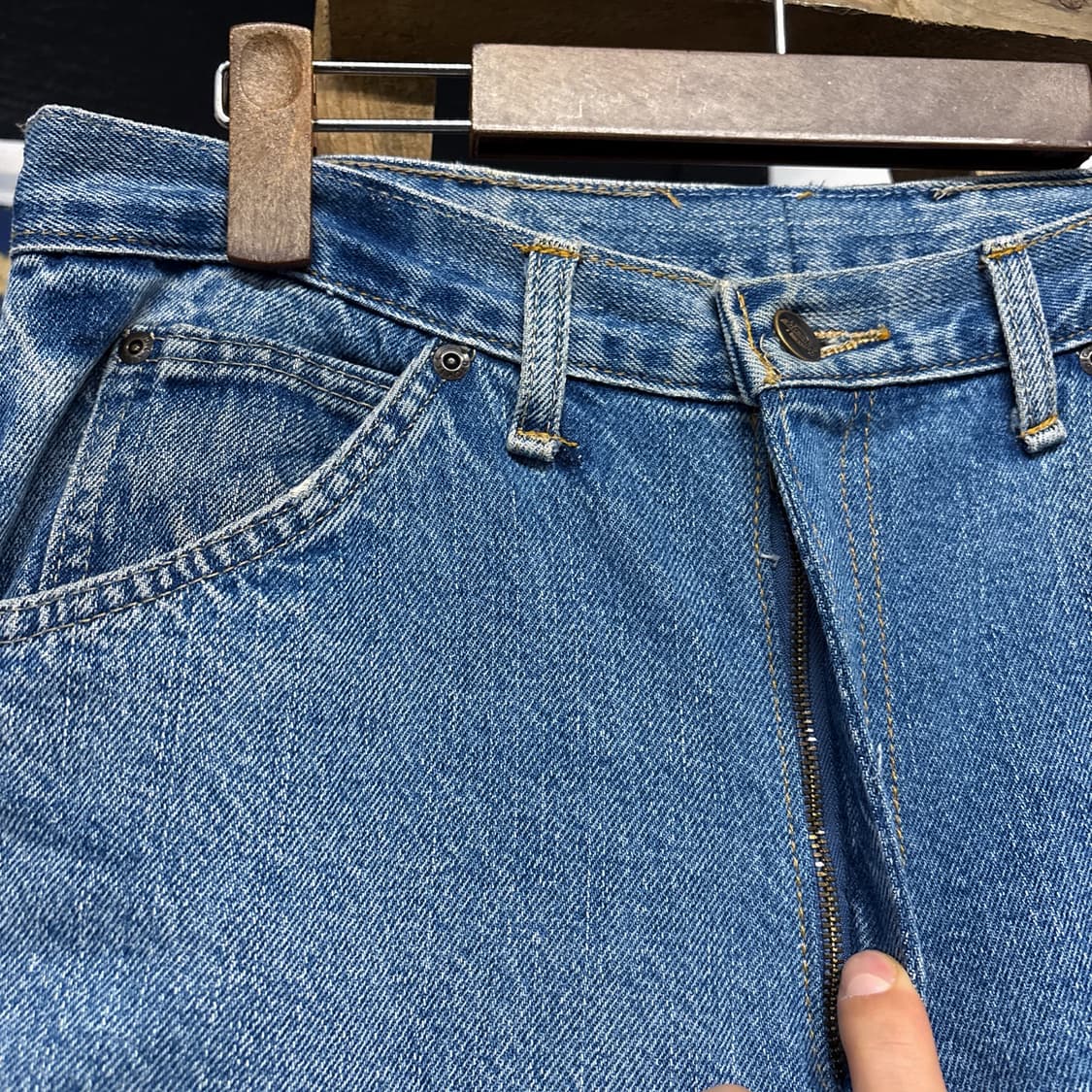 디키즈 릴렉스핏 더블니 스톤워싱 카펜터 워크 데님팬츠 N1232   상품이미지6