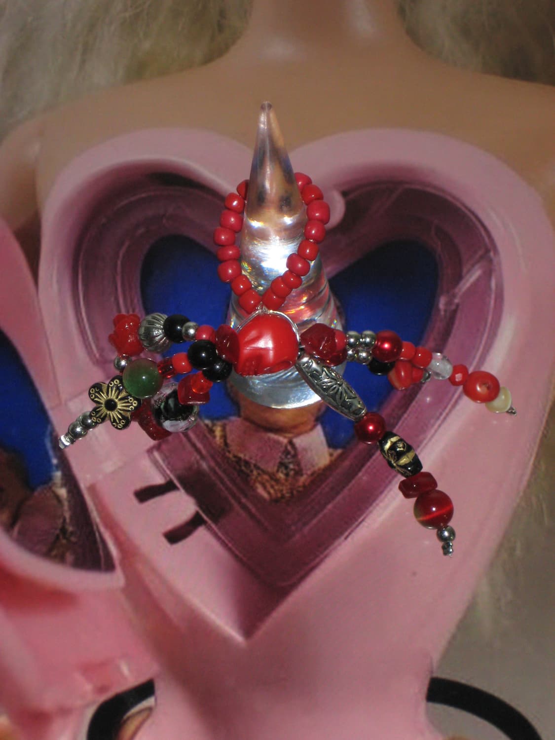 red skull antique ring 레드 스컬 엔틱 링 반지 상품이미지1