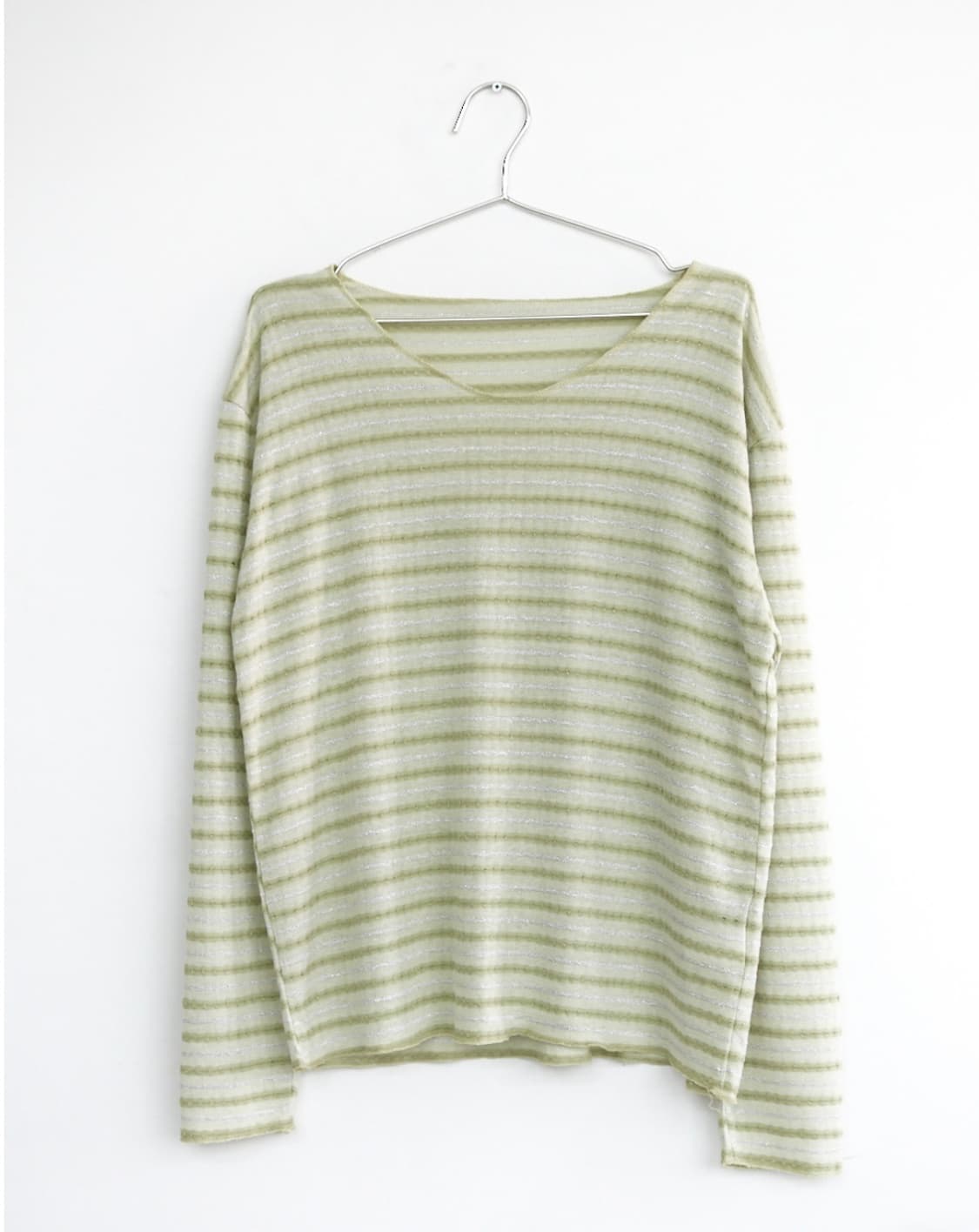 히피디피 lumen stripe tee olive 상품이미지2