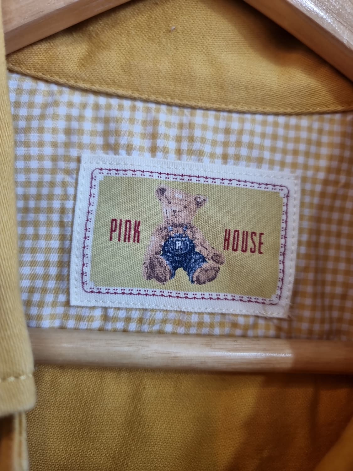 핑크하우스 곰돌이 자켓 머스타드 컬러 상품이미지6