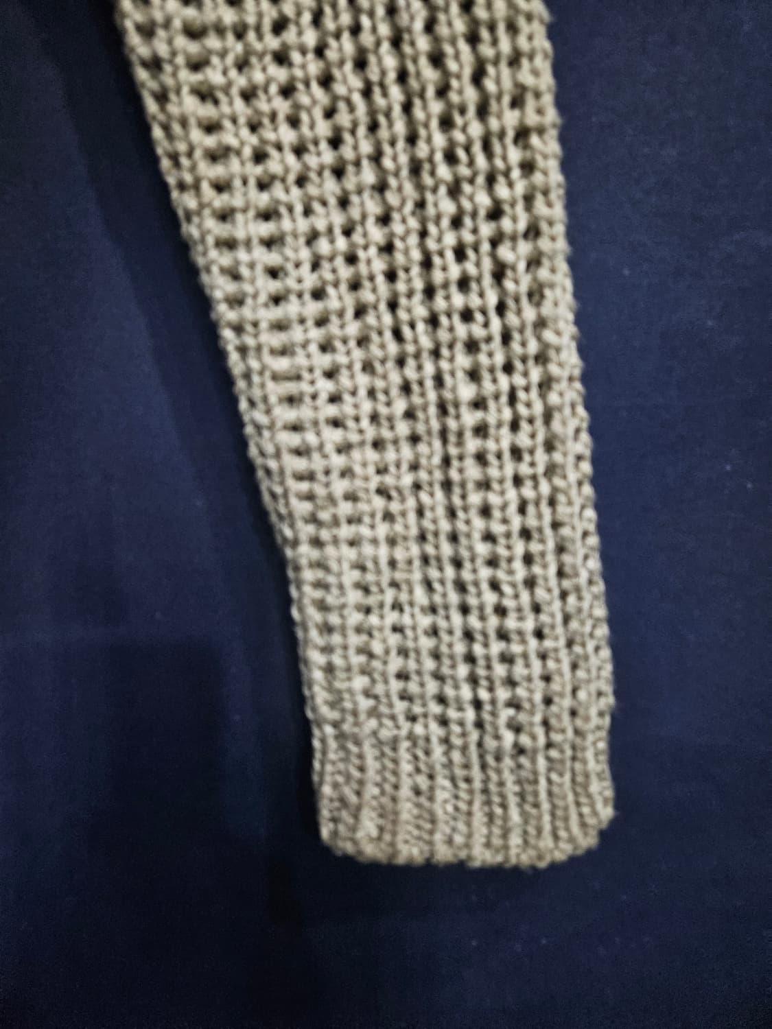 우영미 베이지 남성 48 집업 니트 가디건  상품이미지5