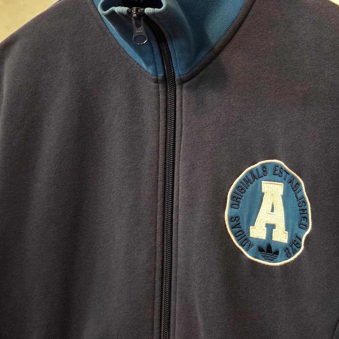 아디다스 네이비 코튼 트랙탑 집업 상품이미지3