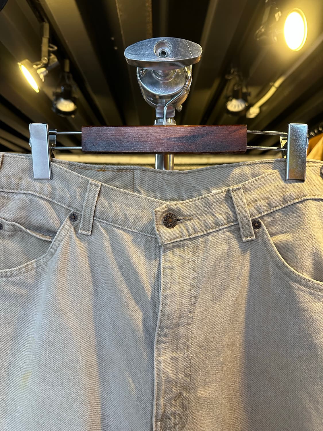 90s 리바이스550 오렌지탭 팬츠 베이지 36x32  상품이미지3