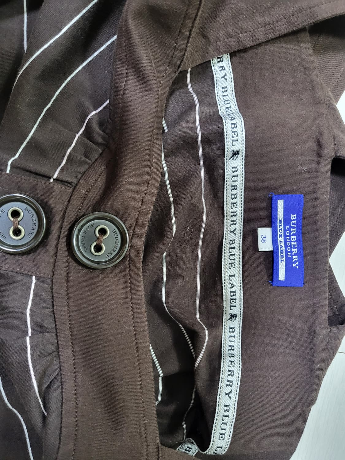 버버리 블루 라벨 스트라이프 민소매 55-66새제품 상품이미지10