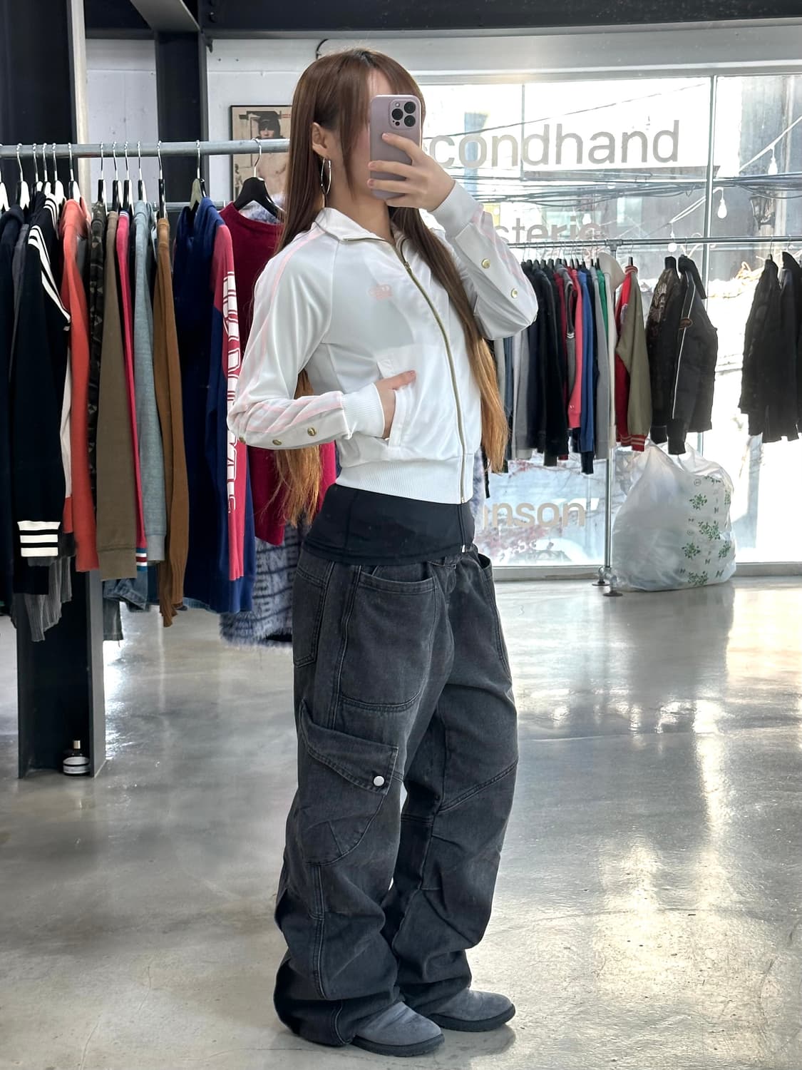 아디다스x미시엘리엇 빅로고 버튼 져지 상품이미지2