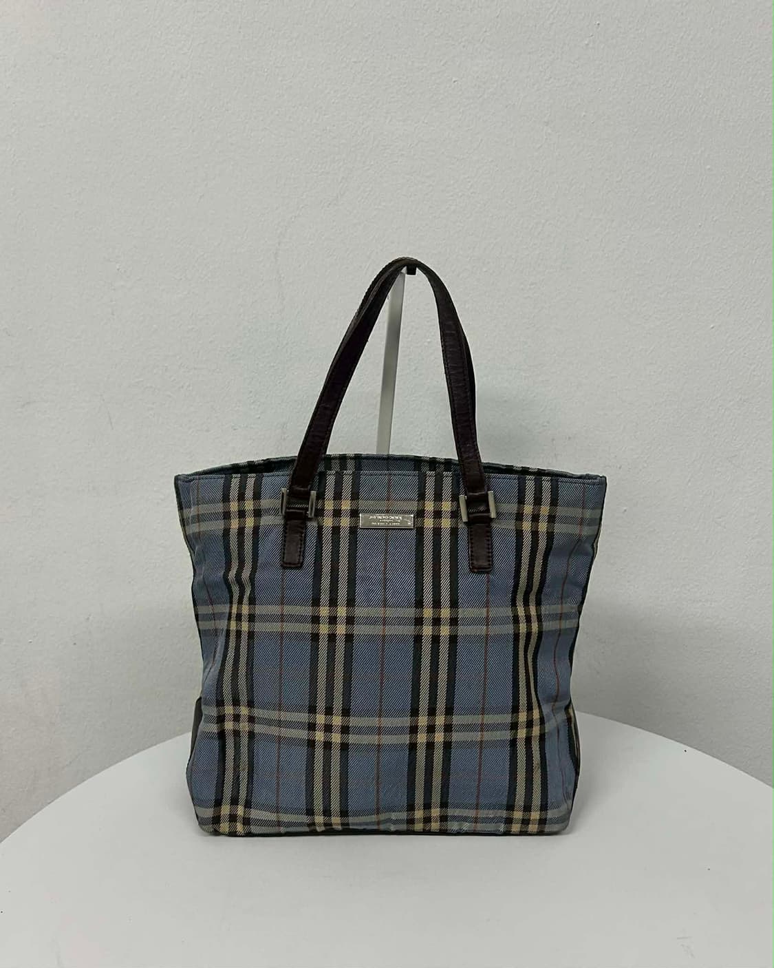 버버리 블루라벨 빈티지 노바체크 캔버스 토트백 상품이미지1