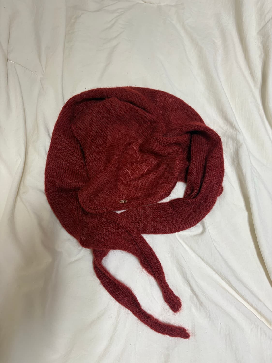 유라고 모헤어 니트 스카프 상품이미지6