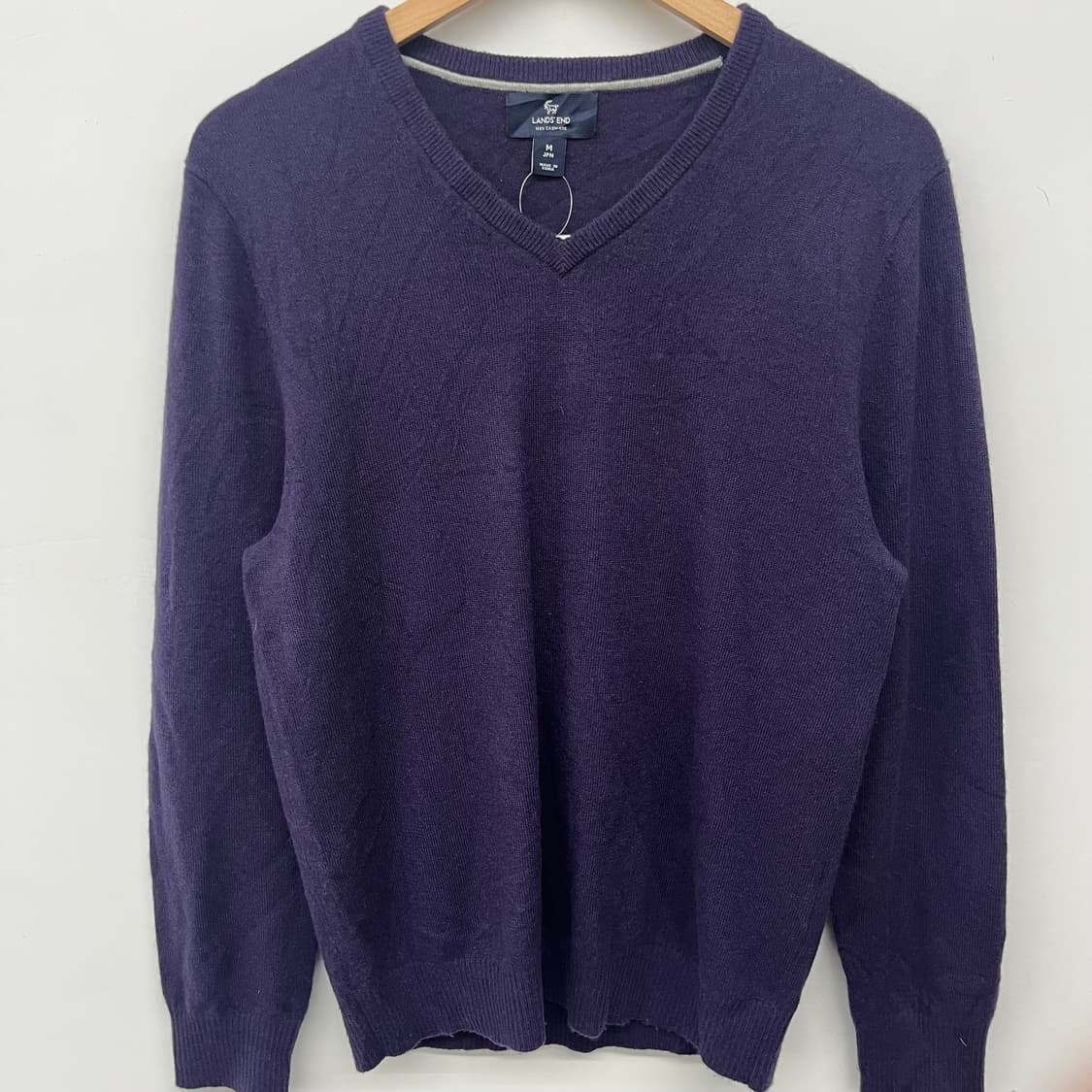 LANDS' END 캐시미어 V넥 니트 여/M 상품이미지2