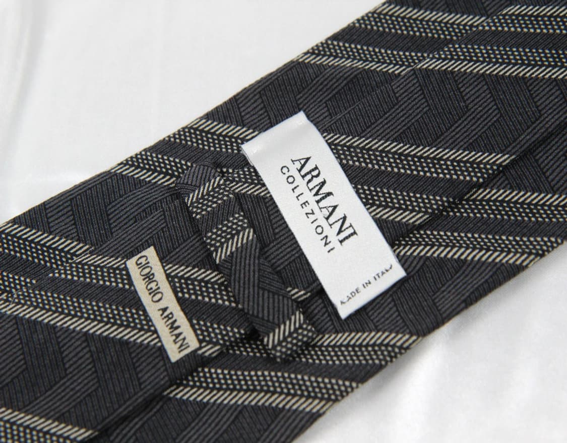 알마니 9.4cm A등급 클래식 남자 명품 넥타이 상품이미지3