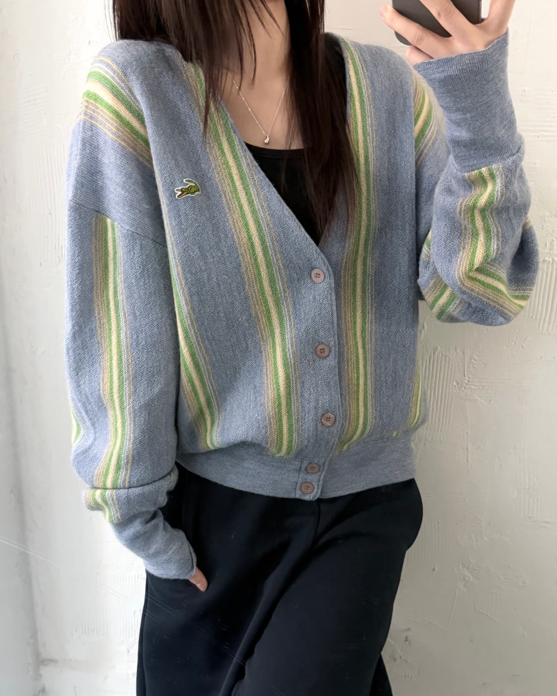 Lacoste 라코스테 브이넥 울 가디건 상품이미지2