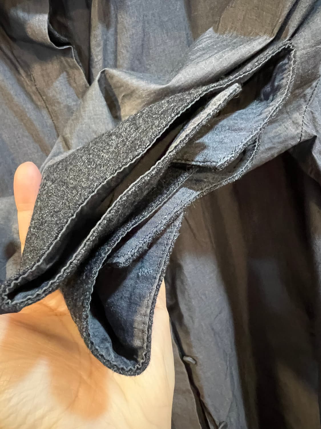 구호 KUHO 여성 차콜그레이 롱셔츠 셔츠자켓 상품이미지4