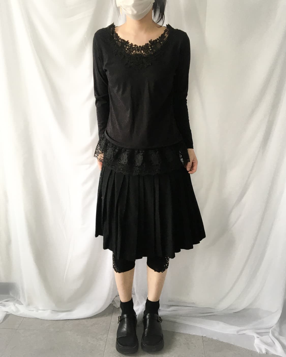 Lace trimming sleeve 상품이미지6