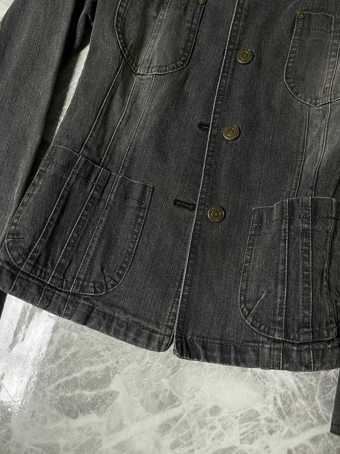 (Unknown)grey denim jacket 상품이미지4