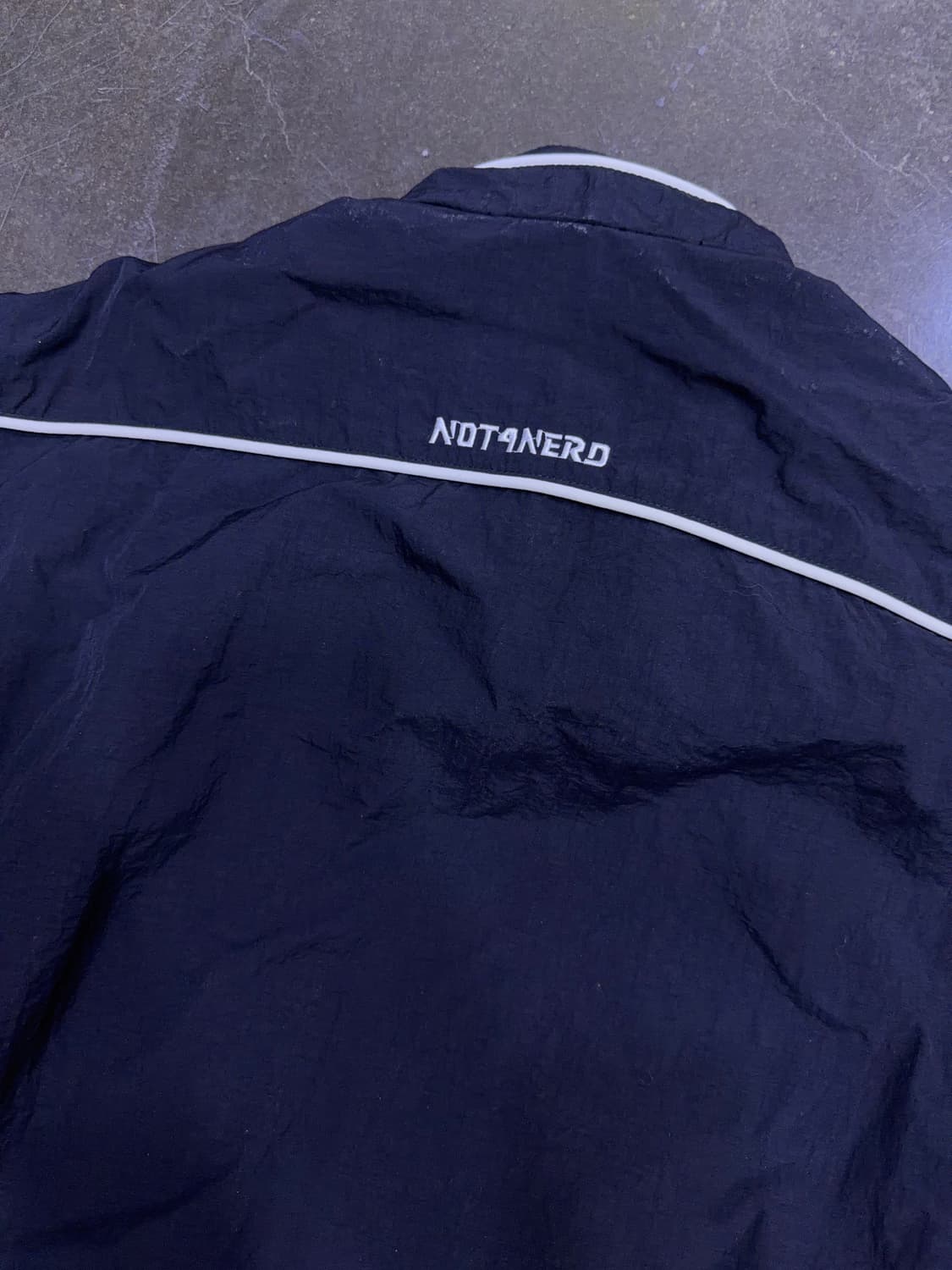 낫포너드 나일론 레이싱 자켓 블랙 M 상품이미지9