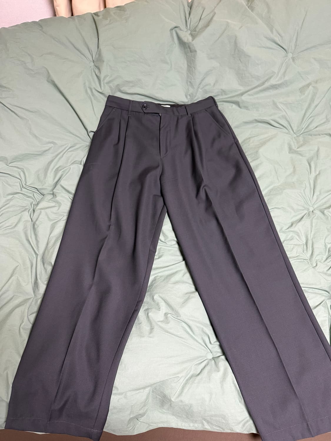 mfpen 클래식 트라우저 블랙 트로피컬 울 M사이즈 상품이미지3