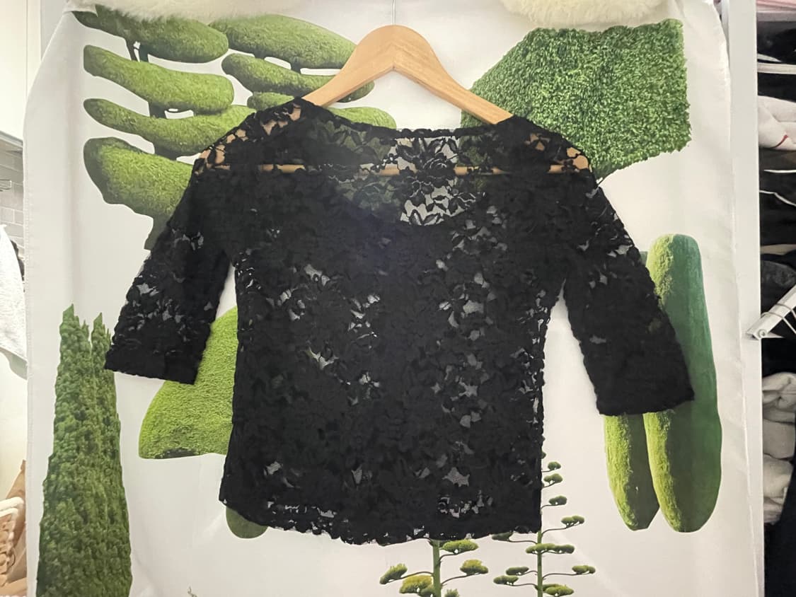 일본 빈티지 레이스 집업 상품이미지2