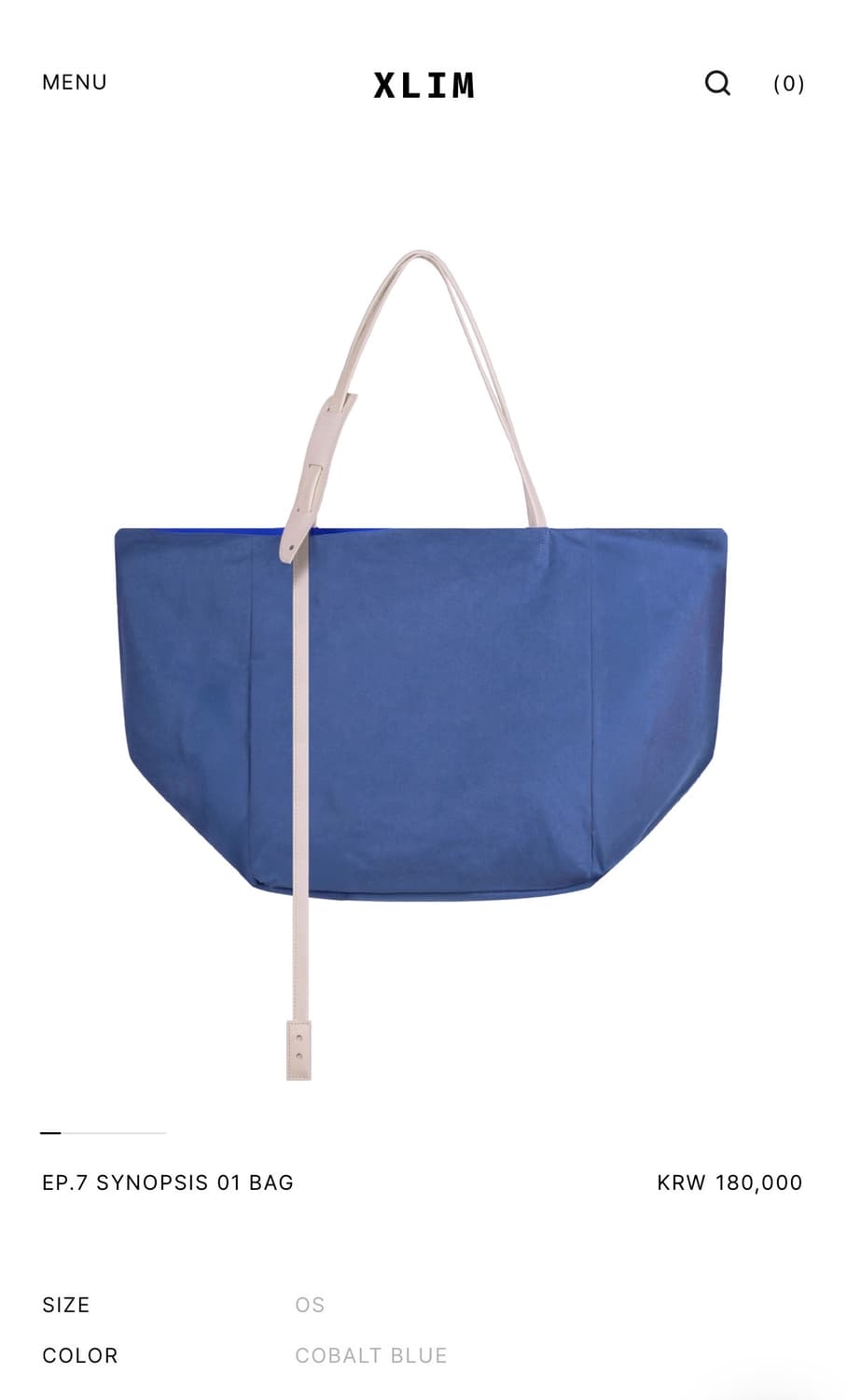 Xlim EP.7 SYNOPSIS 01 BAG COBALT BLUE 상품이미지2